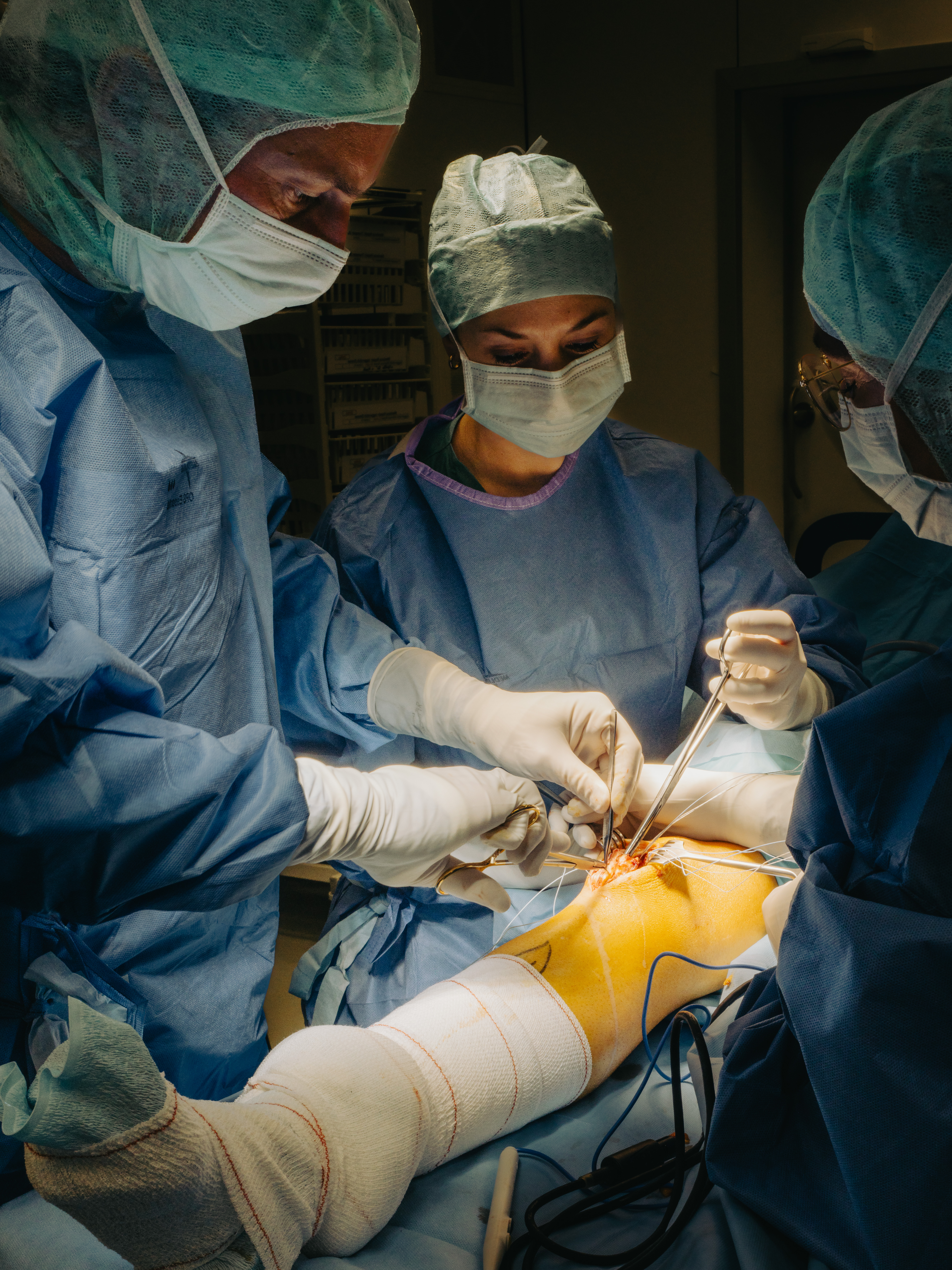 3 months in a surgery room.